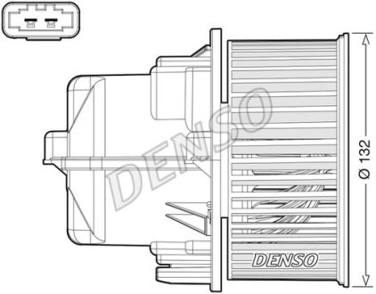 Вентилятор обогревателя LAND ROVER/VOLVO Range Rover/V60 "1,5-4,4 "06-19 DENSO DEA33002