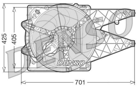 Вентилятор радіатора DENSO DER09101
