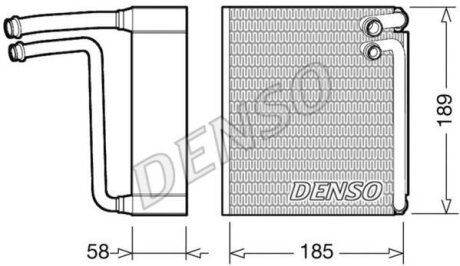 Випаровувач кондиціонера DENSO DEV09025