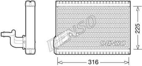 Випаровувач кондиціонера DENSO DEV21003