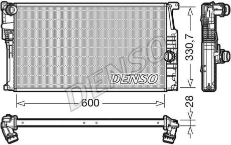 Радіатор двигуна DENSO DRM05015