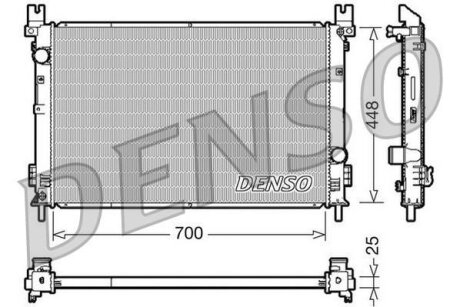Радіатор двигуна DENSO DRM06001