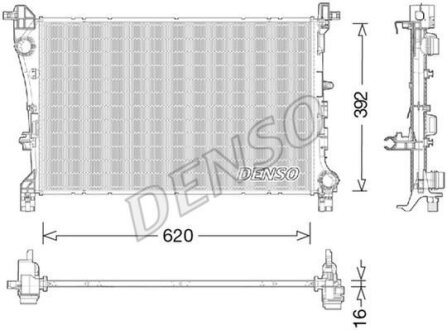 Радіатор двигуна DENSO DRM09046