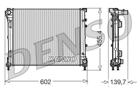 Радіатор двигуна DENSO DRM09162