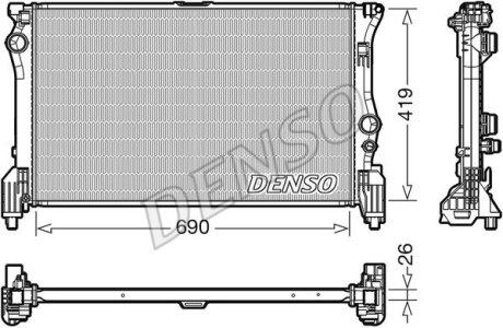 Радіатор MB V-Class/Vito "2,1 "14>> DENSO DRM17112