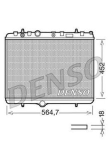Радіатор двигуна DENSO DRM21055