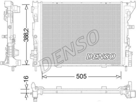 Радіатор двигуна DENSO DRM23035