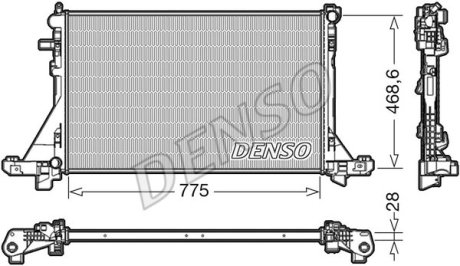 Радиатор NISSAN/OPEL/RENAULT NV400/Movano/Master "2,3" 10>> - снят с производства DENSO DRM23093