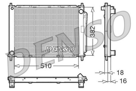 Радіатор охолоджування DENSO DRM23100