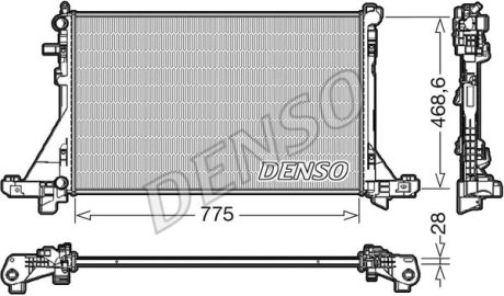 Радиатор NISSAN/OPEL/RENAULT NV400/Movano/Master "2,3" 10>> - снят с производства DENSO DRM23112