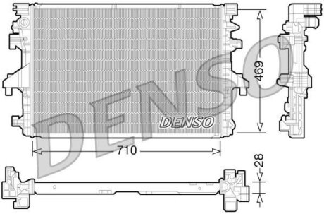 Радіатор двигуна DENSO DRM32038