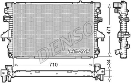 Радіатор двигуна DENSO DRM32040