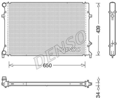Радіатор двигуна DENSO DRM32042