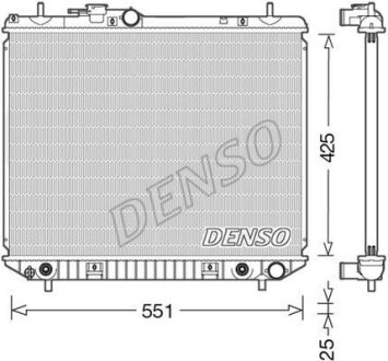Радіатор двигуна DENSO DRM35005
