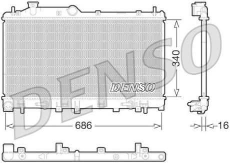 Конденсер DENSO DRM36015