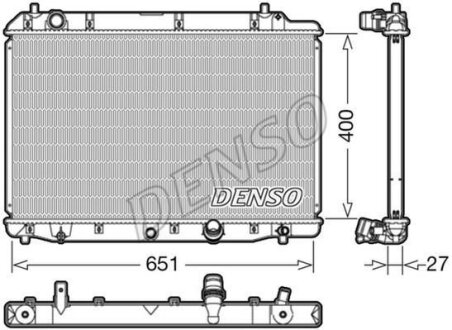 Радіатор двигуна DENSO DRM40036