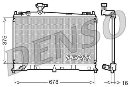 Радиатор MAZDA 6 "1,8-2,3 "02-08 DENSO DRM44010