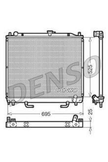 Радіатор двигуна DENSO DRM45015