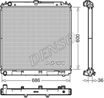 Радіатор двигуна DENSO DRM46041