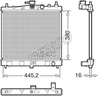 Радиатор NISSAN Note "1,6 "06-12 DENSO DRM46067