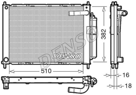 Радіатор кондиціонера DENSO DRM46101