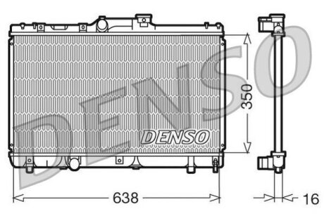 Радіатор двигуна DENSO DRM50013