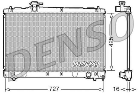 Радіатор двигуна DENSO DRM50034