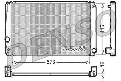 Радіатор двигуна DENSO DRM50051