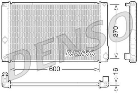 Радіатор двигуна DENSO DRM50076