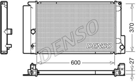 Радіатор двигуна DENSO DRM50087