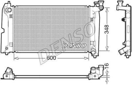 Радіатор двигуна DENSO DRM50110