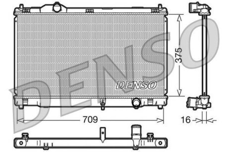 Радіатор двигуна DENSO DRM51001