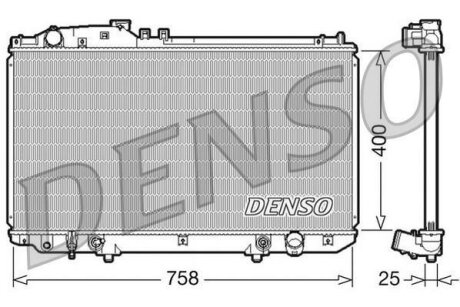 Радіатор двигуна DENSO DRM51006