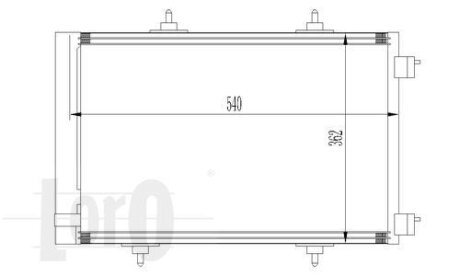 Радіатор кондиціонера Citroen C2/C3/Peugeot 206/207 1.1-1.6D 02- DEPO 009-016-0020