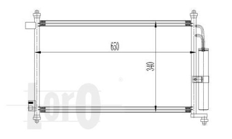 Радиатор кондиционера MICRA 12/14 AT 03-04 DEPO 035-016-0023