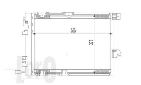 Радиатор кондиционера ASTRA G/ZAFIRA A 1.2 i 16V/ 1.6 GAS 98- DEPO 037-016-0008