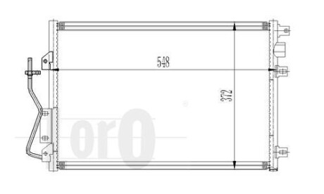 Радіатор кондиціонера Kangoo 1.2/1.4/1.5/1.6 i/DCI 97- DEPO 042-016-0011