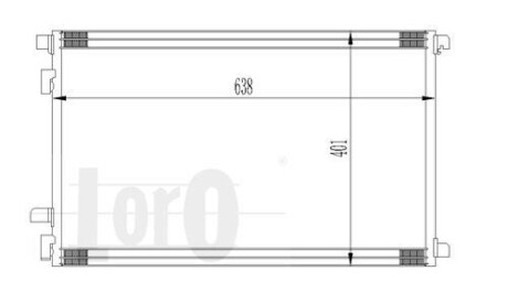 Радиатор кондиционера Renault Megane II/Scenic II 1.4-2.0/1.5D/1.9D 02- DEPO 042-016-0015