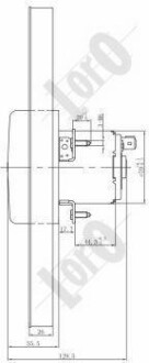 Вентилятор радиатора Galaxy 1.9 TDI 95-06 DEPO 053-014-0018