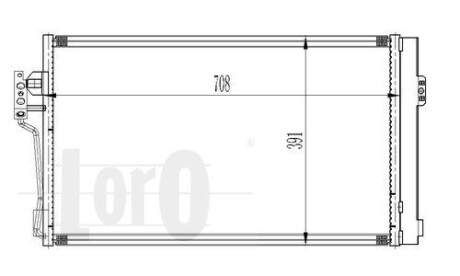 Радиатор кондиционера Vito/Viano W639 2.0-3.7 03- DEPO 054-016-0006