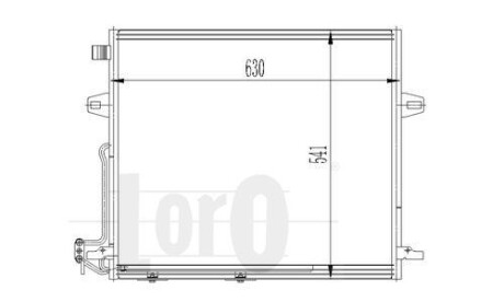 Радиатор кондиционеракондиціонера GL/ML-CLASS W 164 06- DEPO 054-016-0008