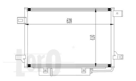 Радиатор кондиционера W169/W245 04-12 DEPO 054-016-0017