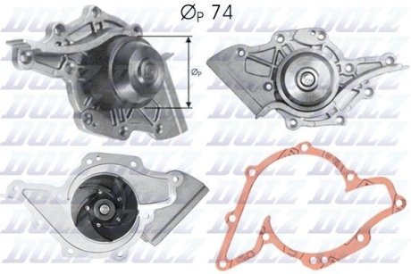 Водяний насос AUDI 100 A6 V8 DOLZ A175