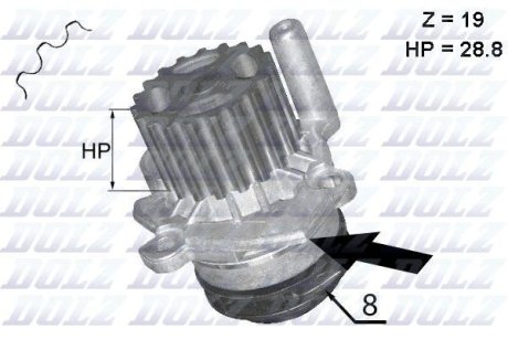 Водяная помпа(насос) DOLZ A224