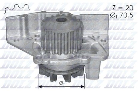 Водяная помпа(насос) DOLZ C119