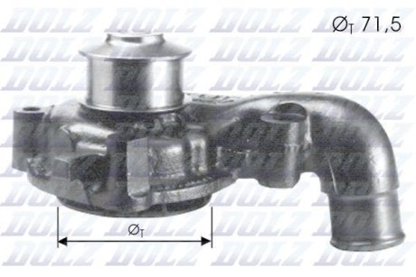 A_Помпа FORD/MAZDA Escort/121 "1,8 "87-02 DOLZ F165