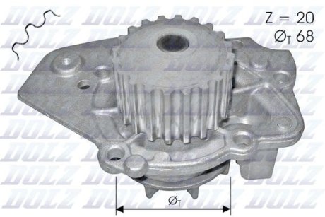 Водяний насос DOLZ N206 (фото 1)