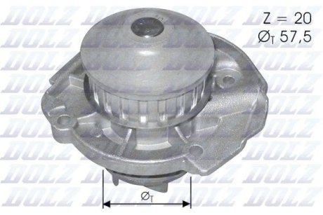 Водяная помпа(насос) DOLZ S161