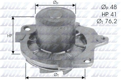 Насос системи охолодження DOLZ S314