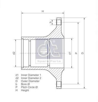 Ступица колеса DT 2.65243